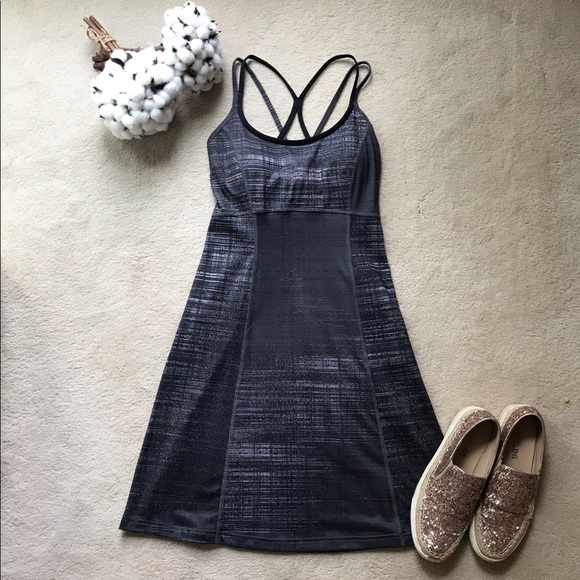 The North Face Dresses & Skirts - The North Face Black & Gray Fitted Athletic Dress